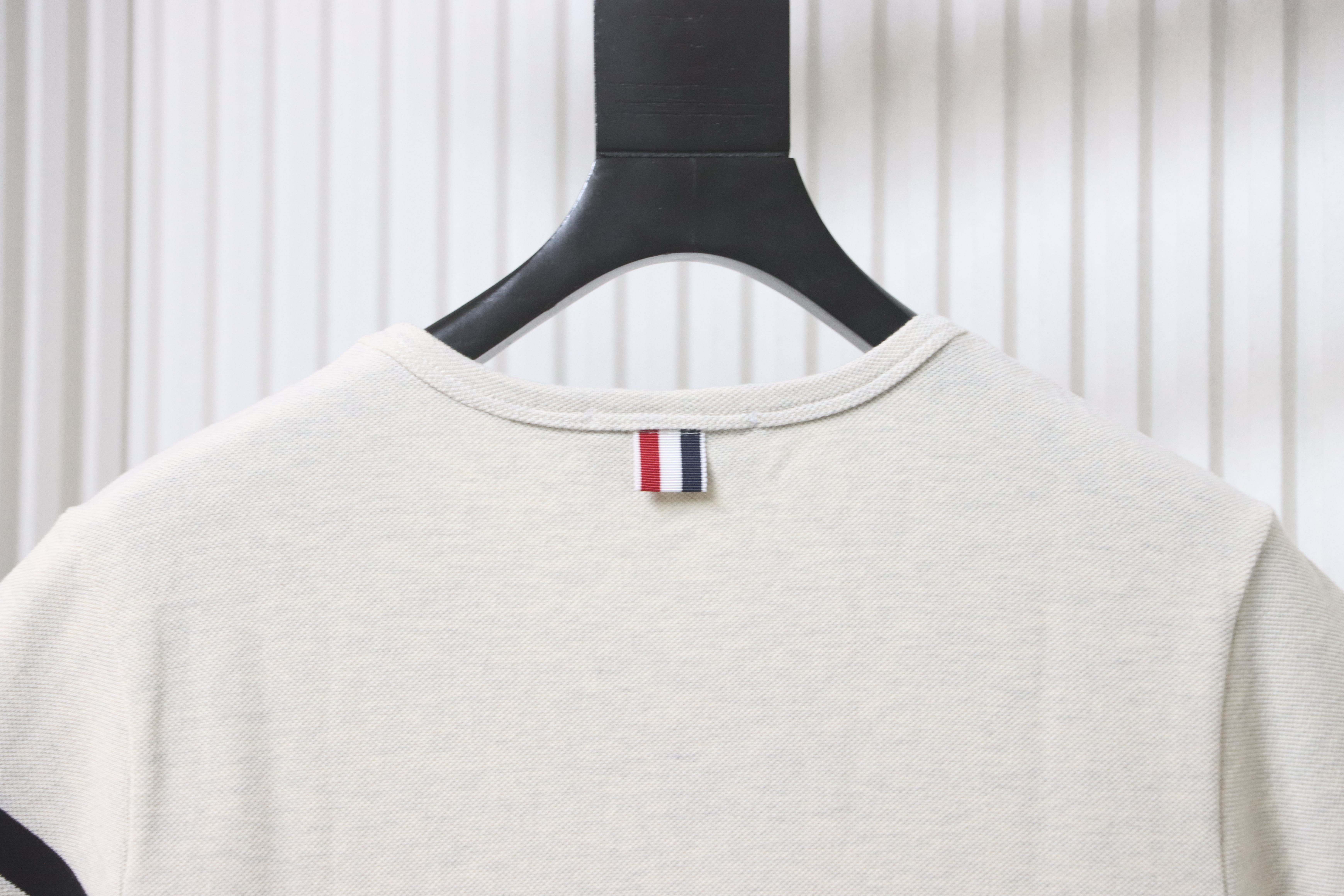Thom Browne TB Classic Four-Bar Crewneck Short Sleeve T-Shirt Style 1