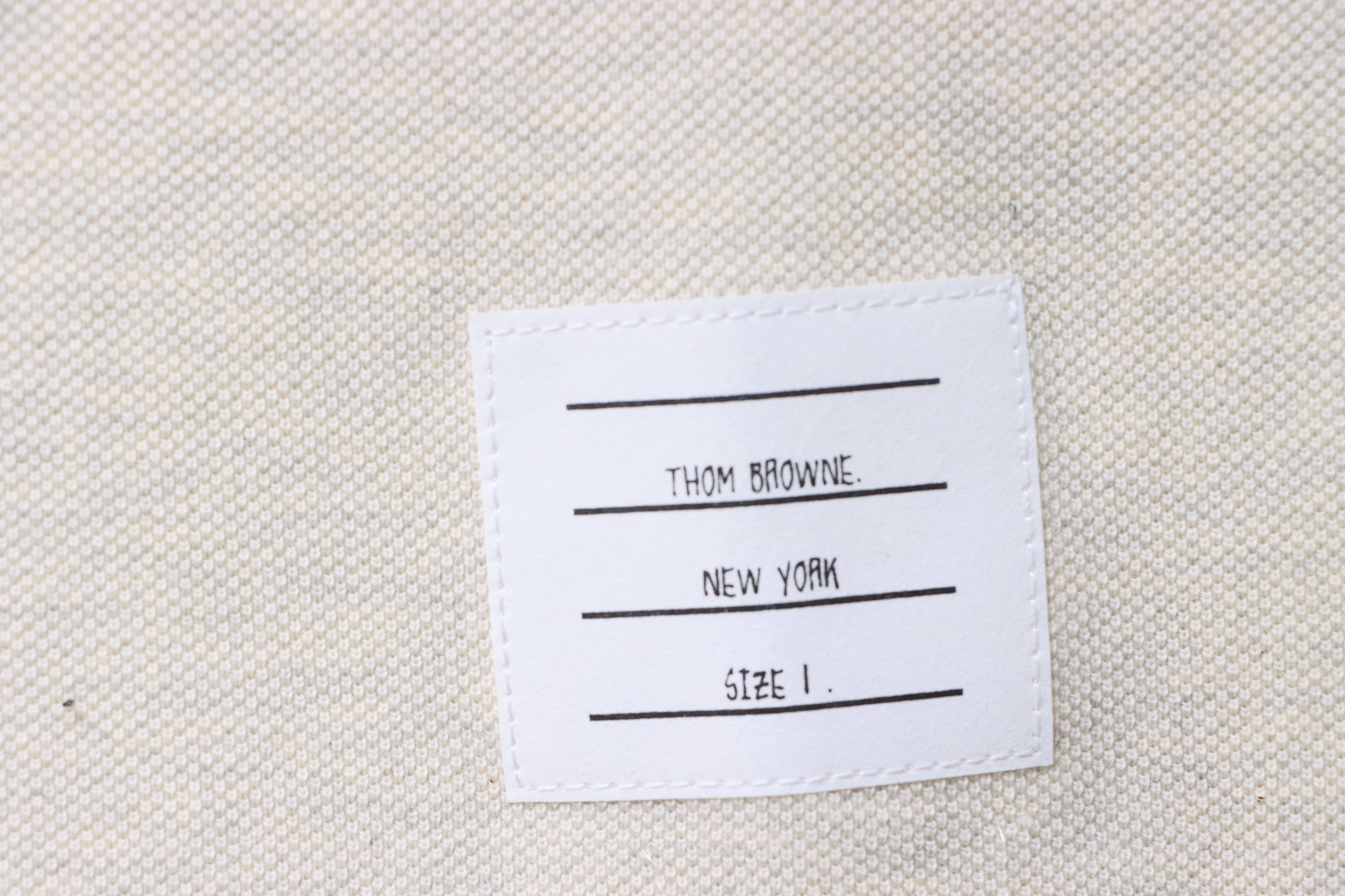Thom Browne TB Classic Four-Bar Crewneck Short Sleeve T-Shirt Style 1