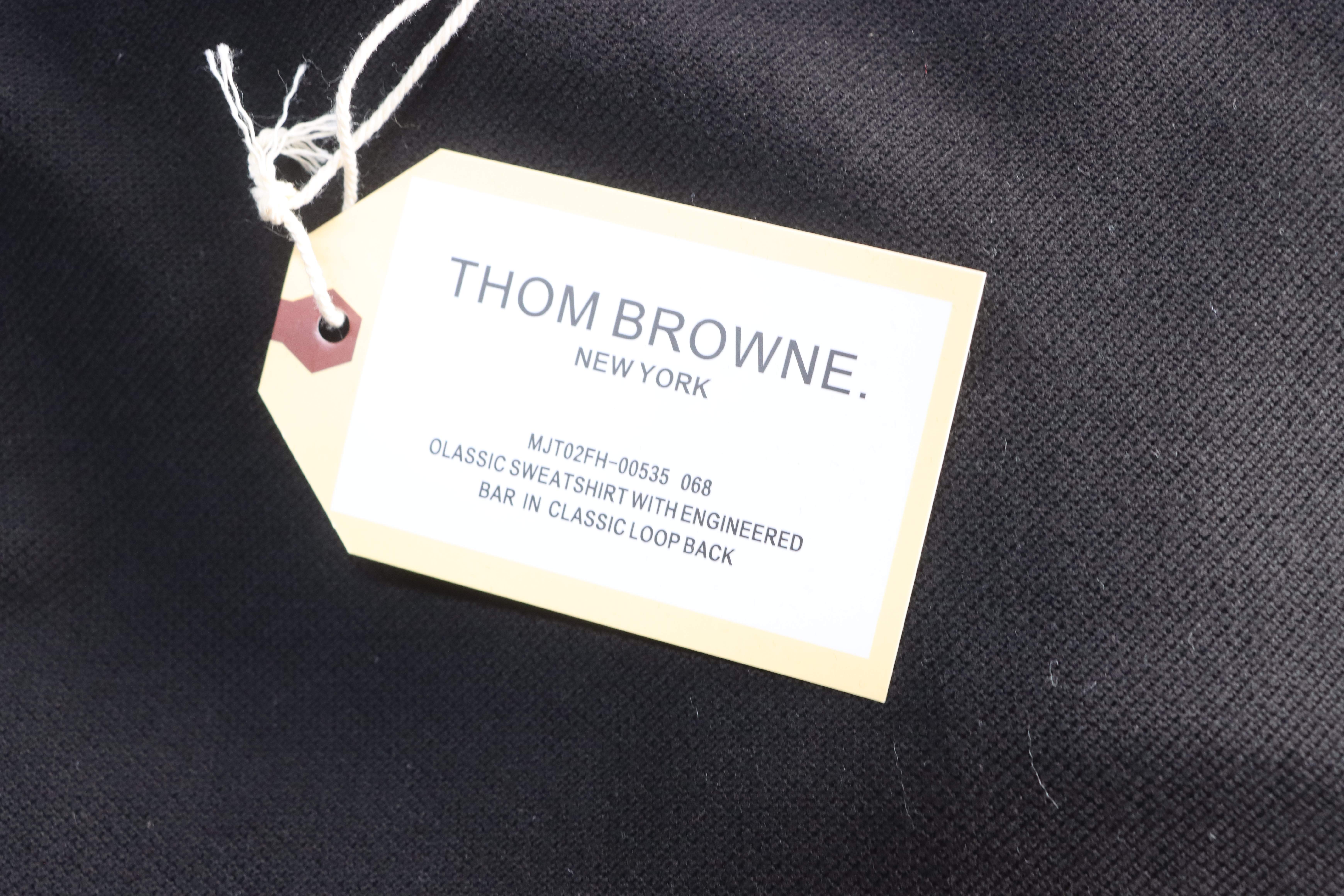 Thom Browne TB Classic Four-Bar Crewneck Short Sleeve T-Shirt Style 2
