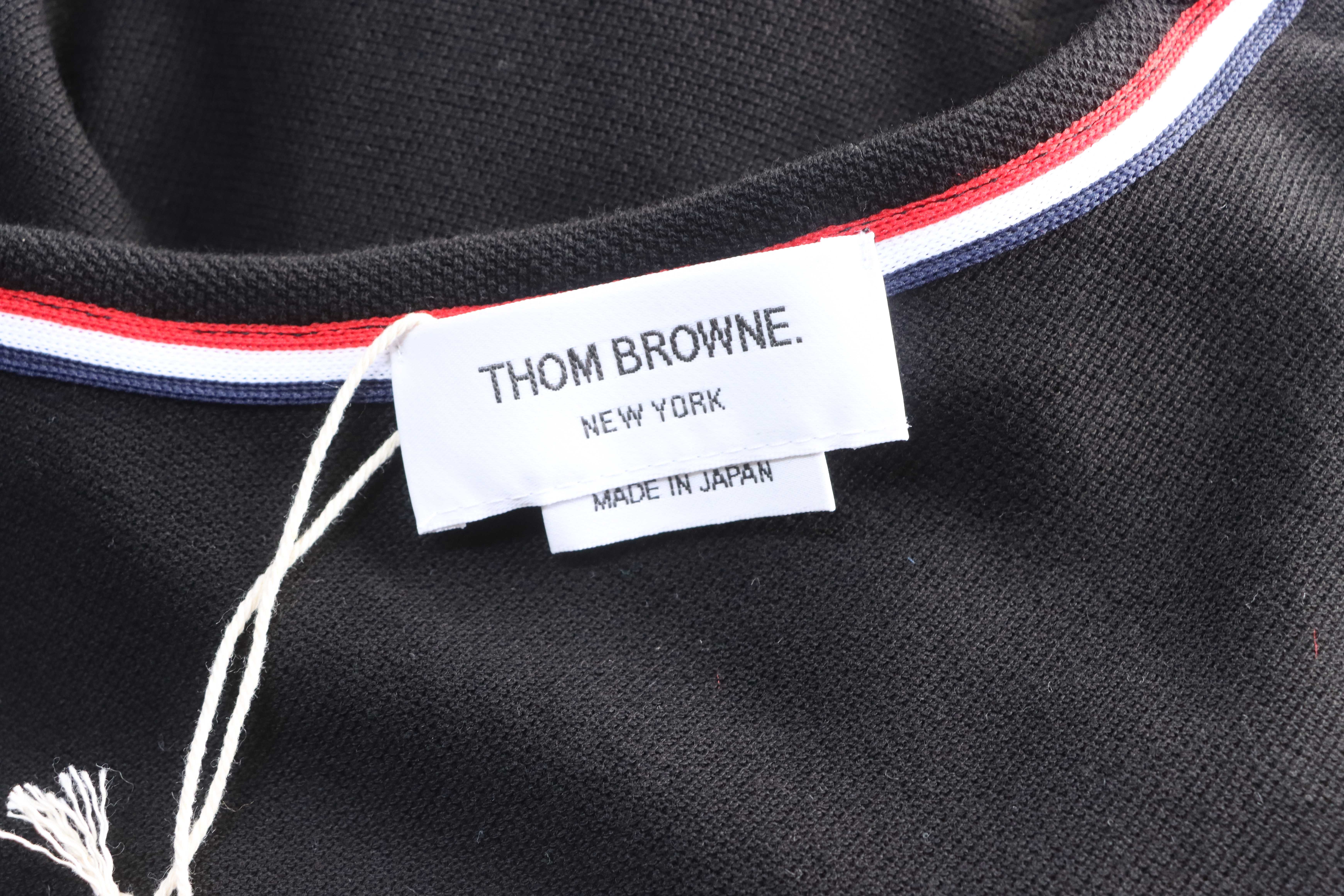 Thom Browne TB Classic Four-Bar Crewneck Short Sleeve T-Shirt Style 2