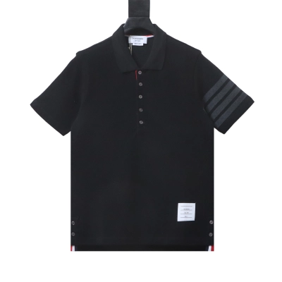Thom Browne TB Classic Four-Bar Short Sleeve Polo Shirt Style 2 02