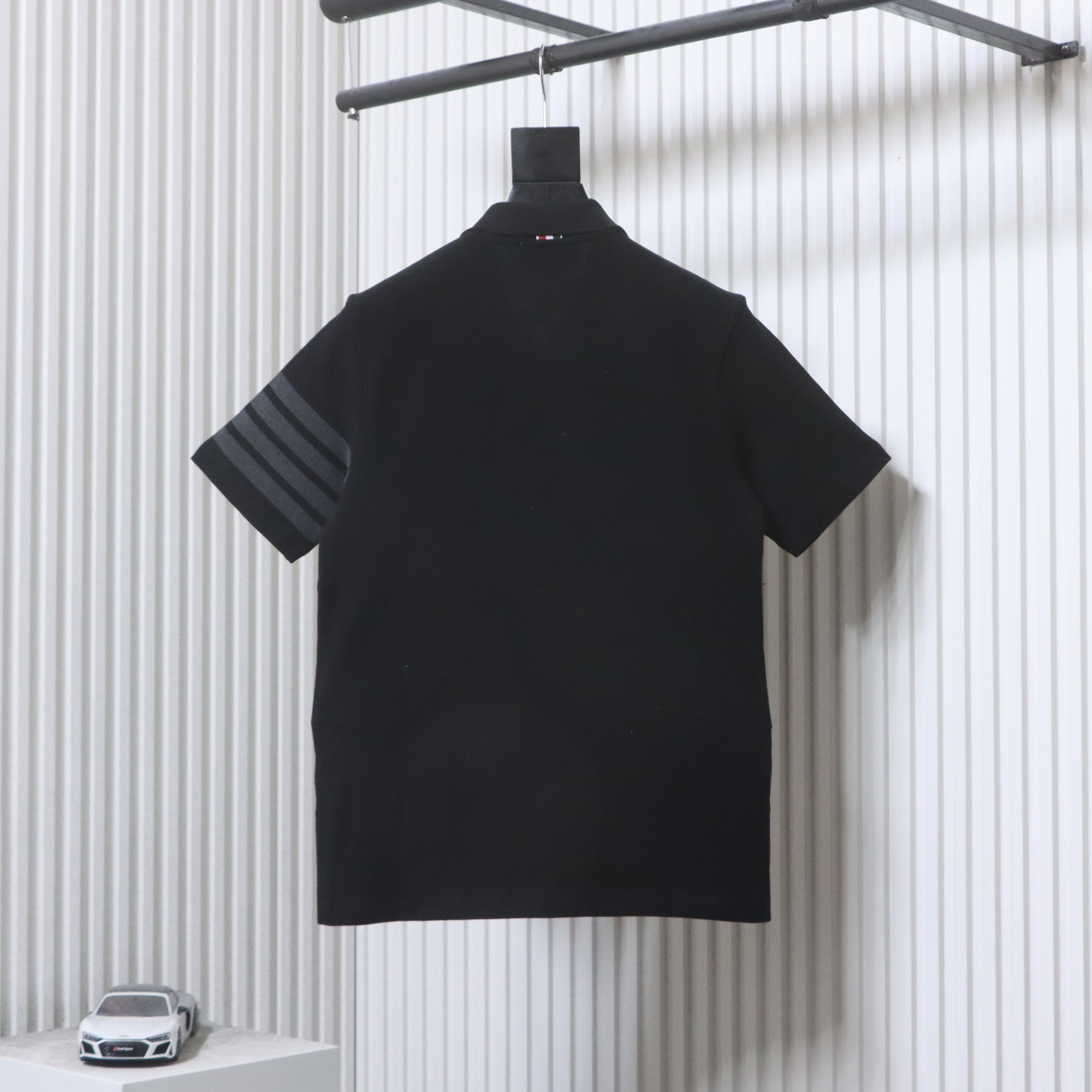 Thom Browne TB Classic Four-Bar Short Sleeve Polo Shirt Style 2
