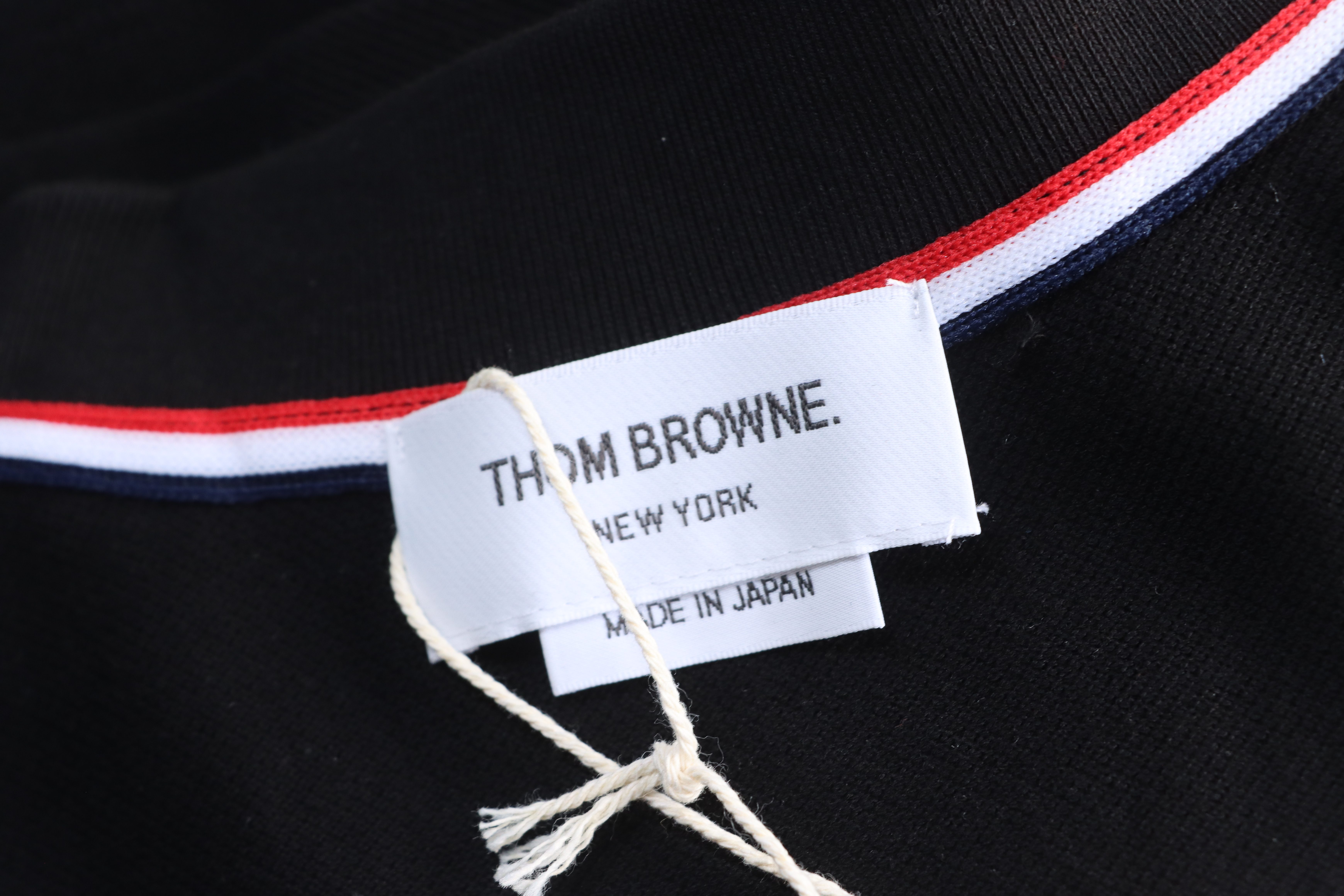 Thom Browne TB Classic Four-Bar Short Sleeve Polo Shirt Style 2