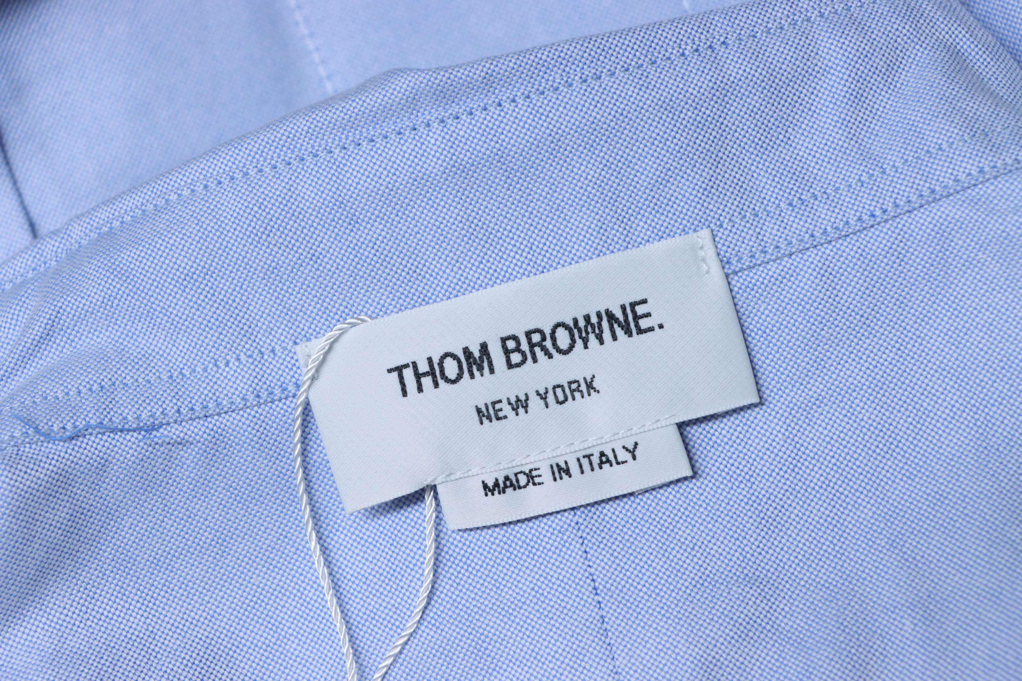 Thom Browne TB Double-Sleeve Colorblock Long Sleeve Shirt