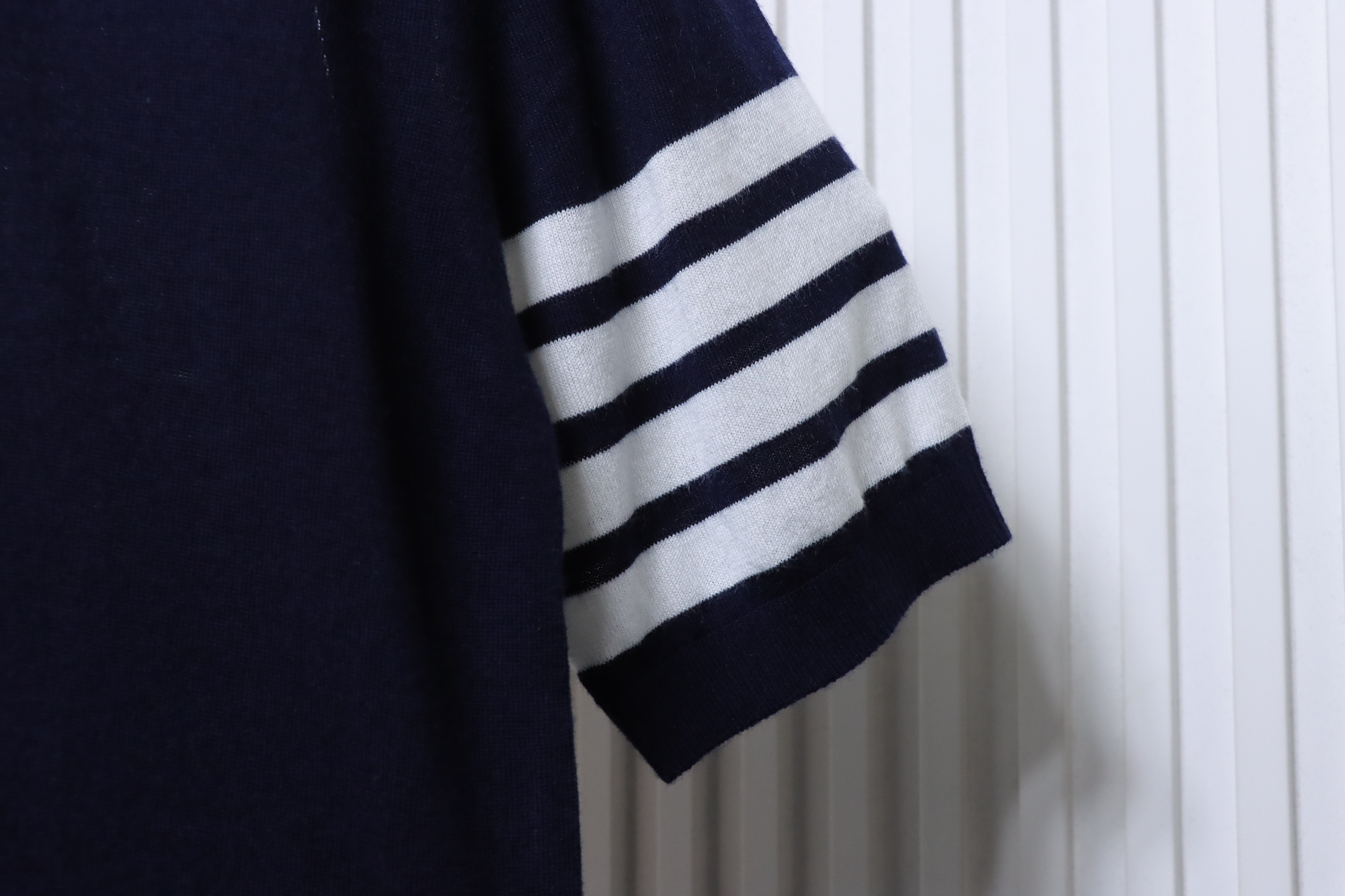 Thom Browne TB Fine Wool Four-Bar Short Sleeve T-Shirt Style 3