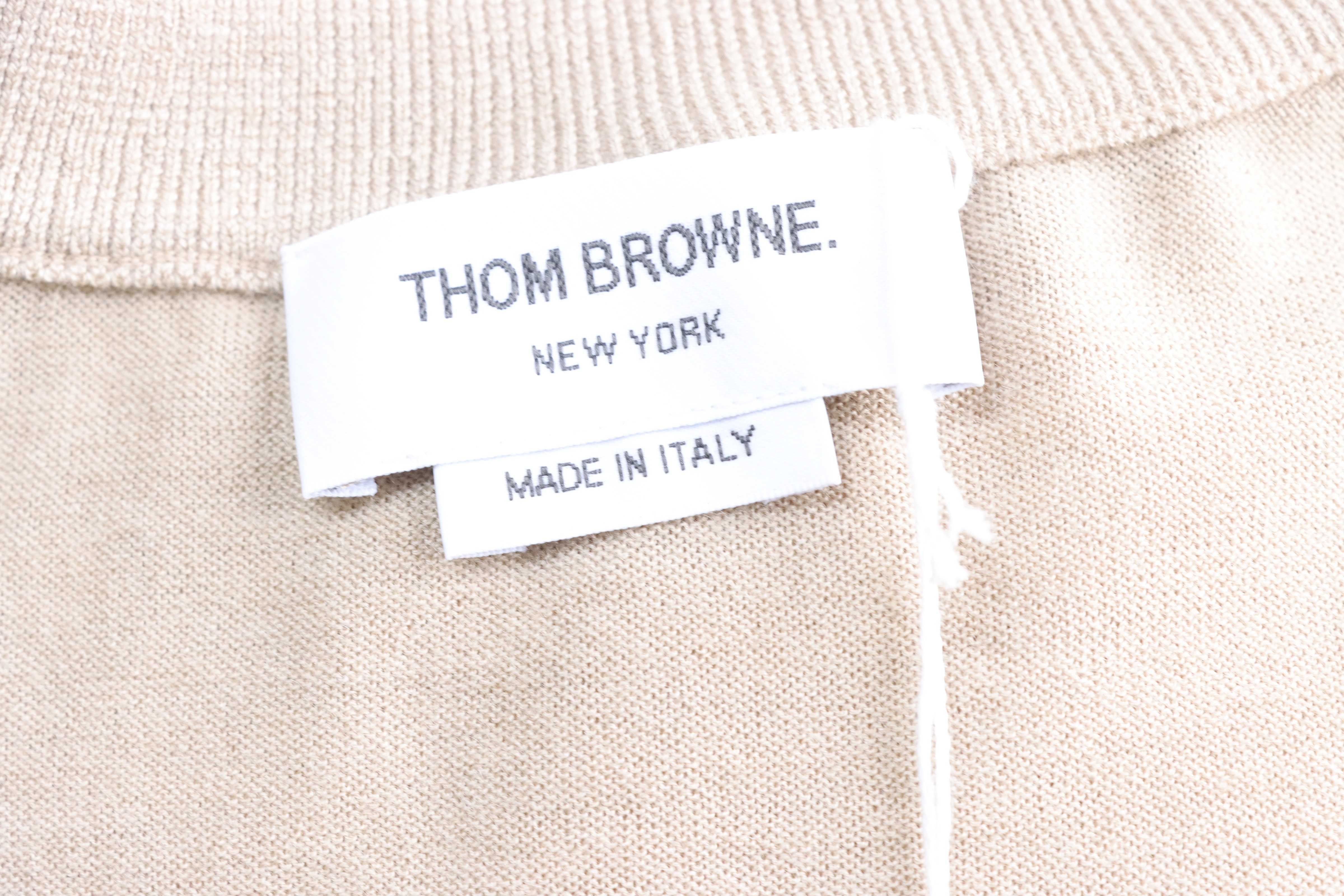 Thom Browne TB Fine Wool Four-Bar Short Sleeve T-Shirt Style 7