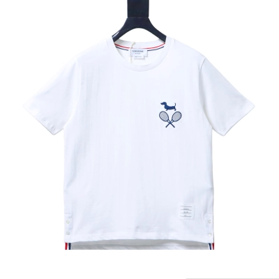 Thom Browne TB Tennis Dog Crewneck Short Sleeve T-Shirt Style 1 01