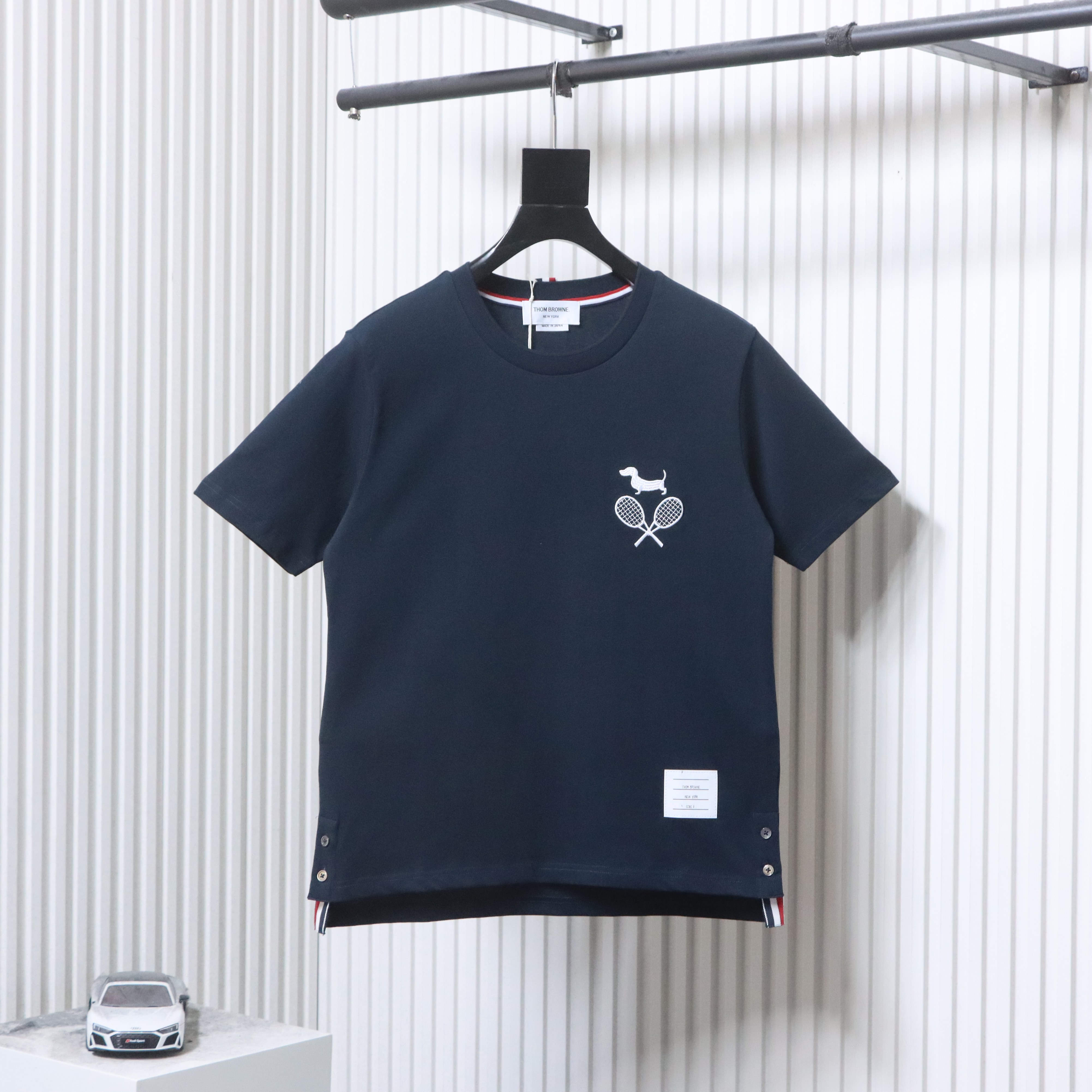 Thom Browne TB Tennis Dog Crewneck Short Sleeve T-Shirt Style 2