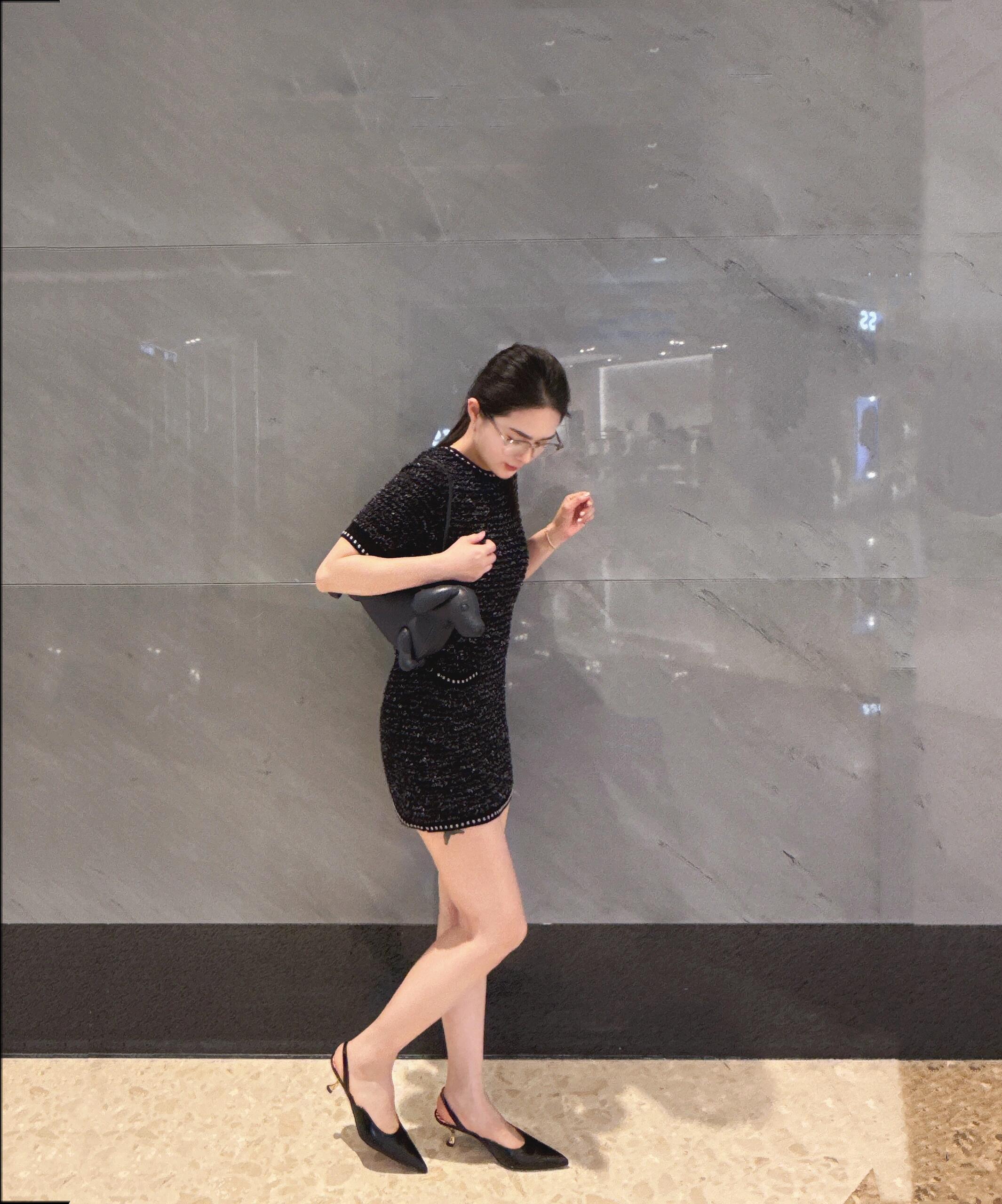 Thom Browne TB Tweed Jacquard Dress