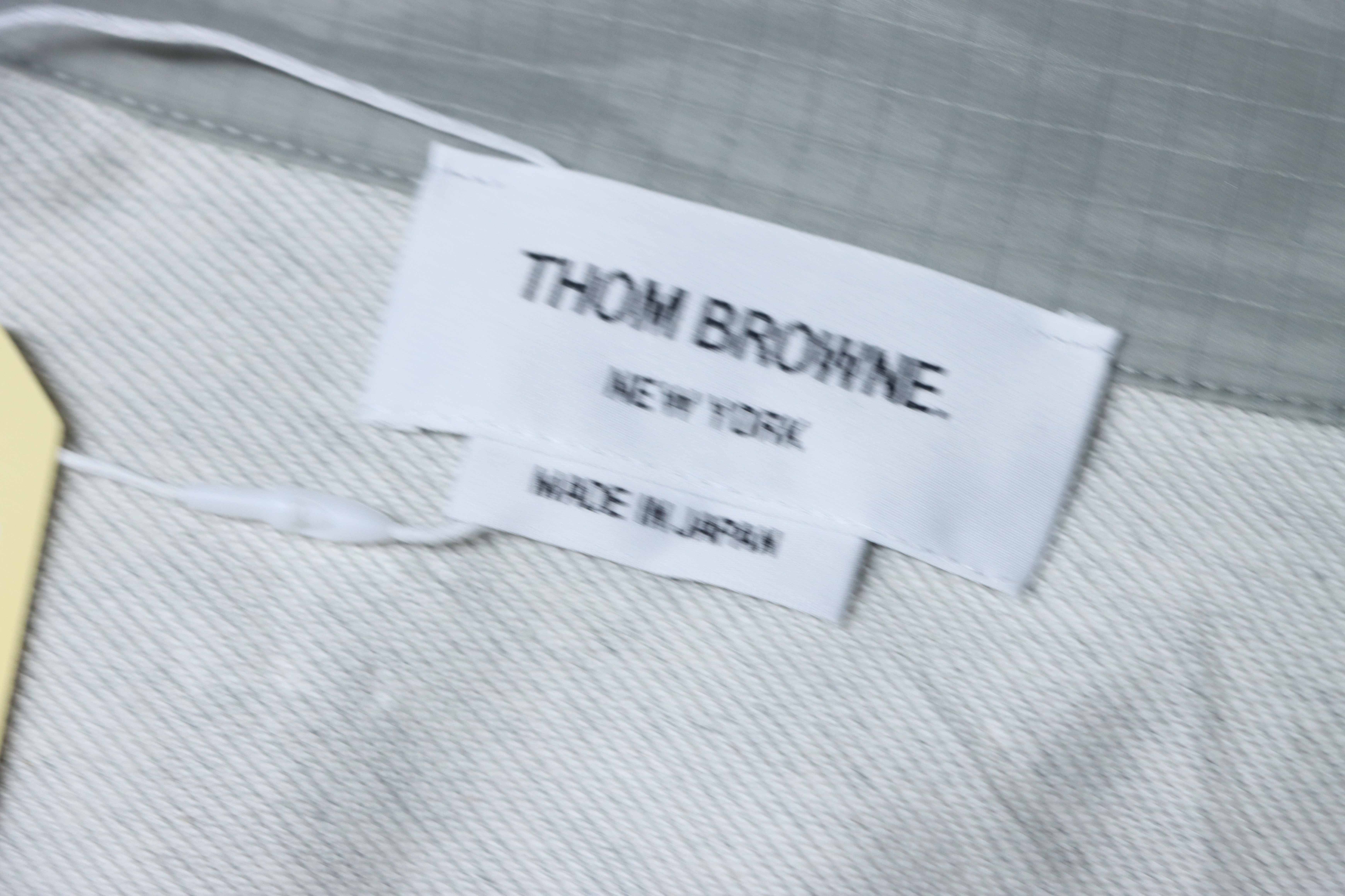 Thom Browne Top Version Double-Layer Casual Four-Bar Woven Stand Collar Jacket Style 1