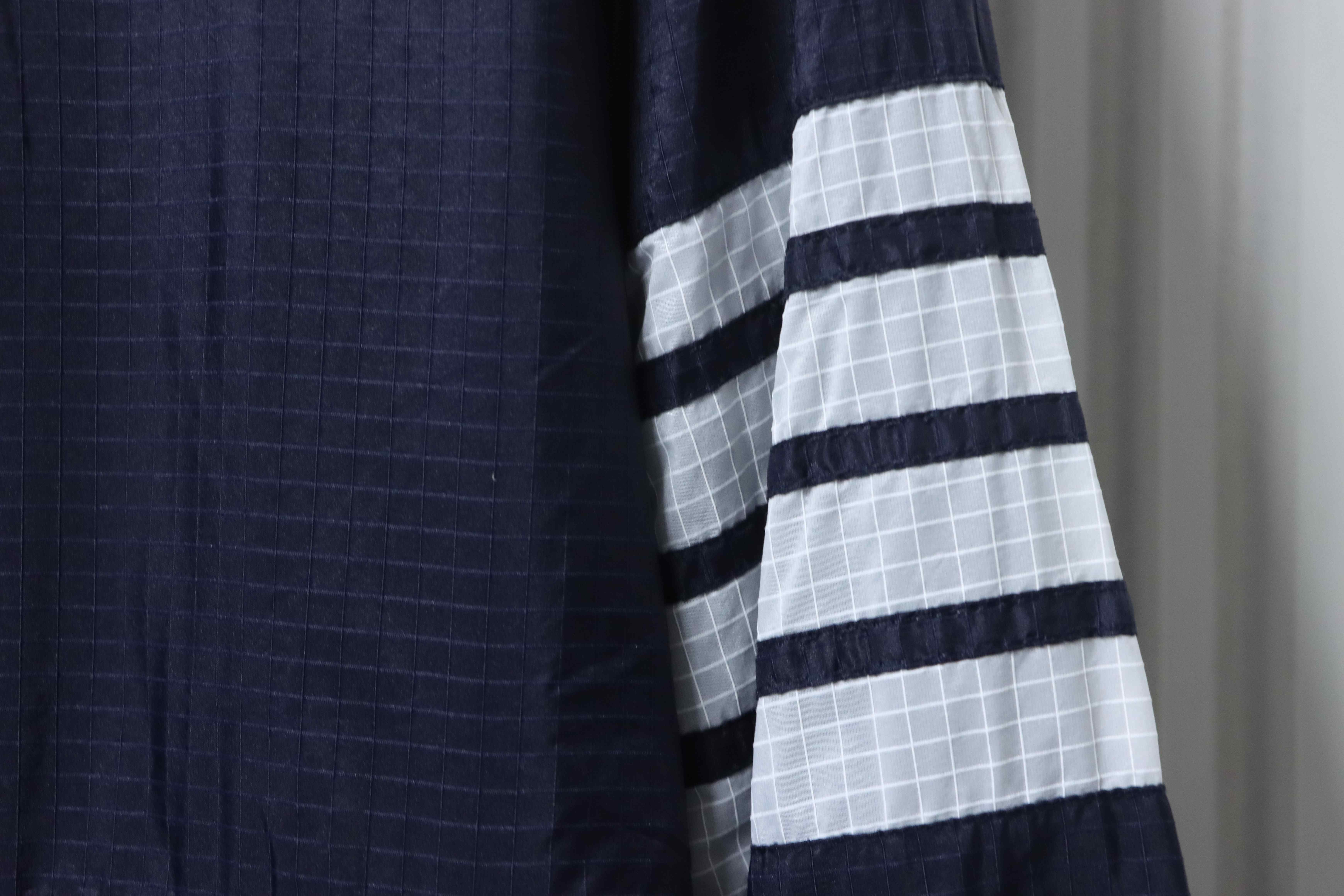 Thom Browne Top Version Double-Layer Casual Four-Bar Woven Stand Collar Jacket Style 2