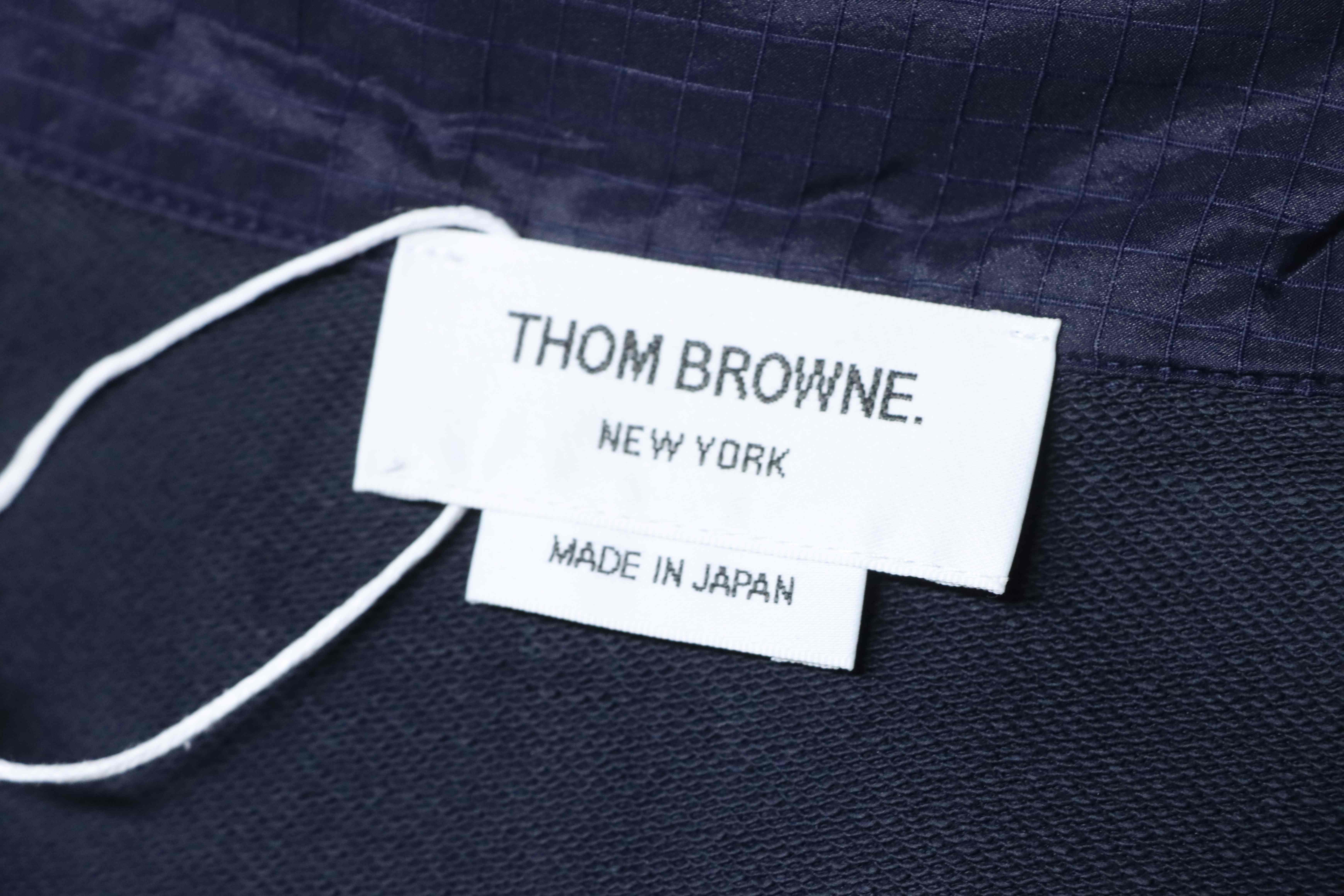 Thom Browne Top Version Double-Layer Casual Four-Bar Woven Stand Collar Jacket Style 2