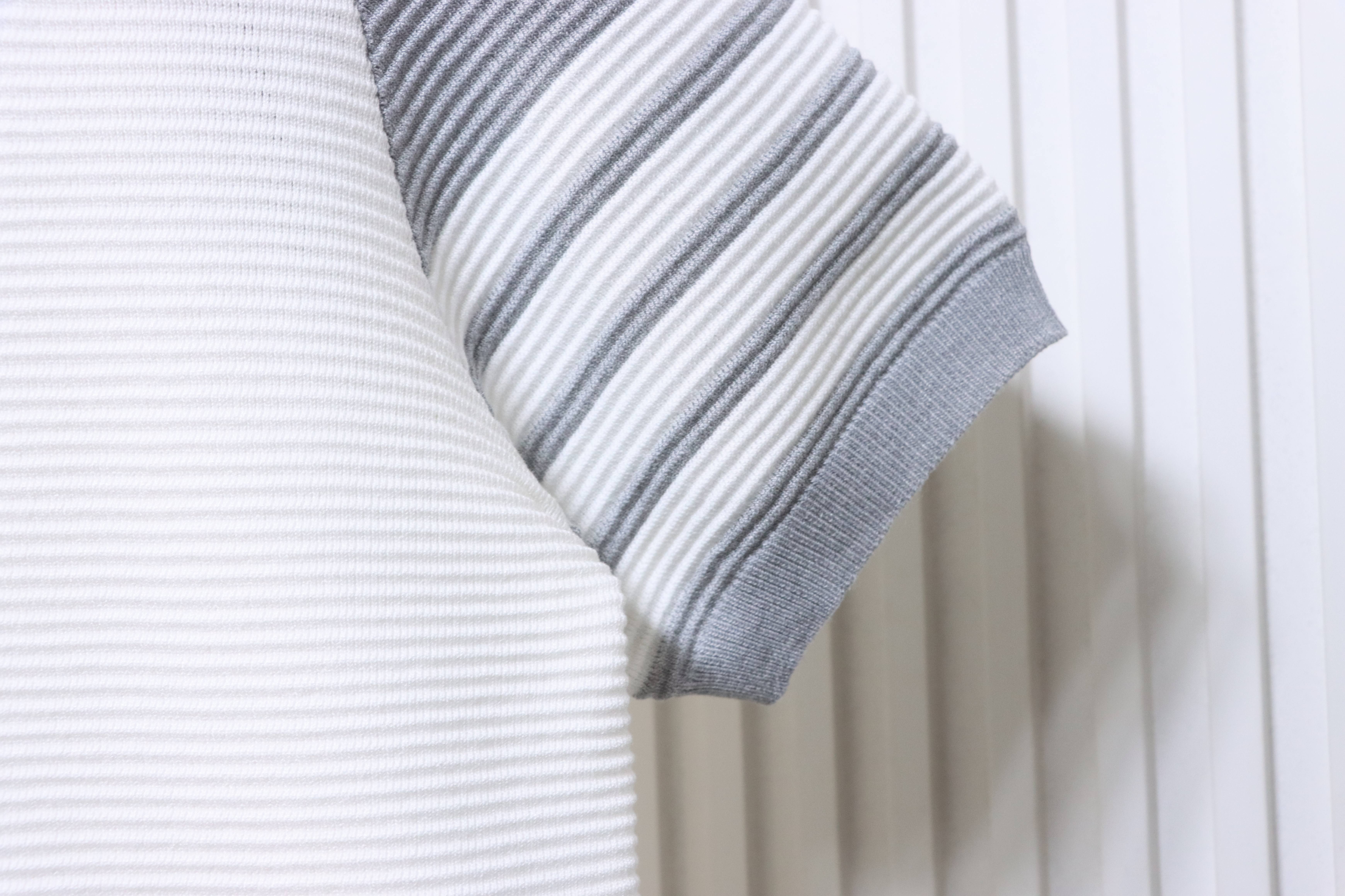 Thom Browne Wave Waffle Knit Short Sleeve T-Shirt