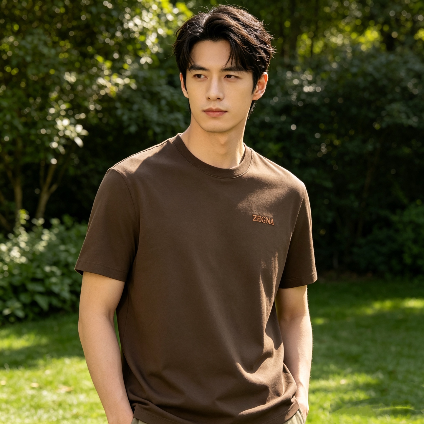 ZEGNA Padded Short Sleeve T-Shirt Style 1