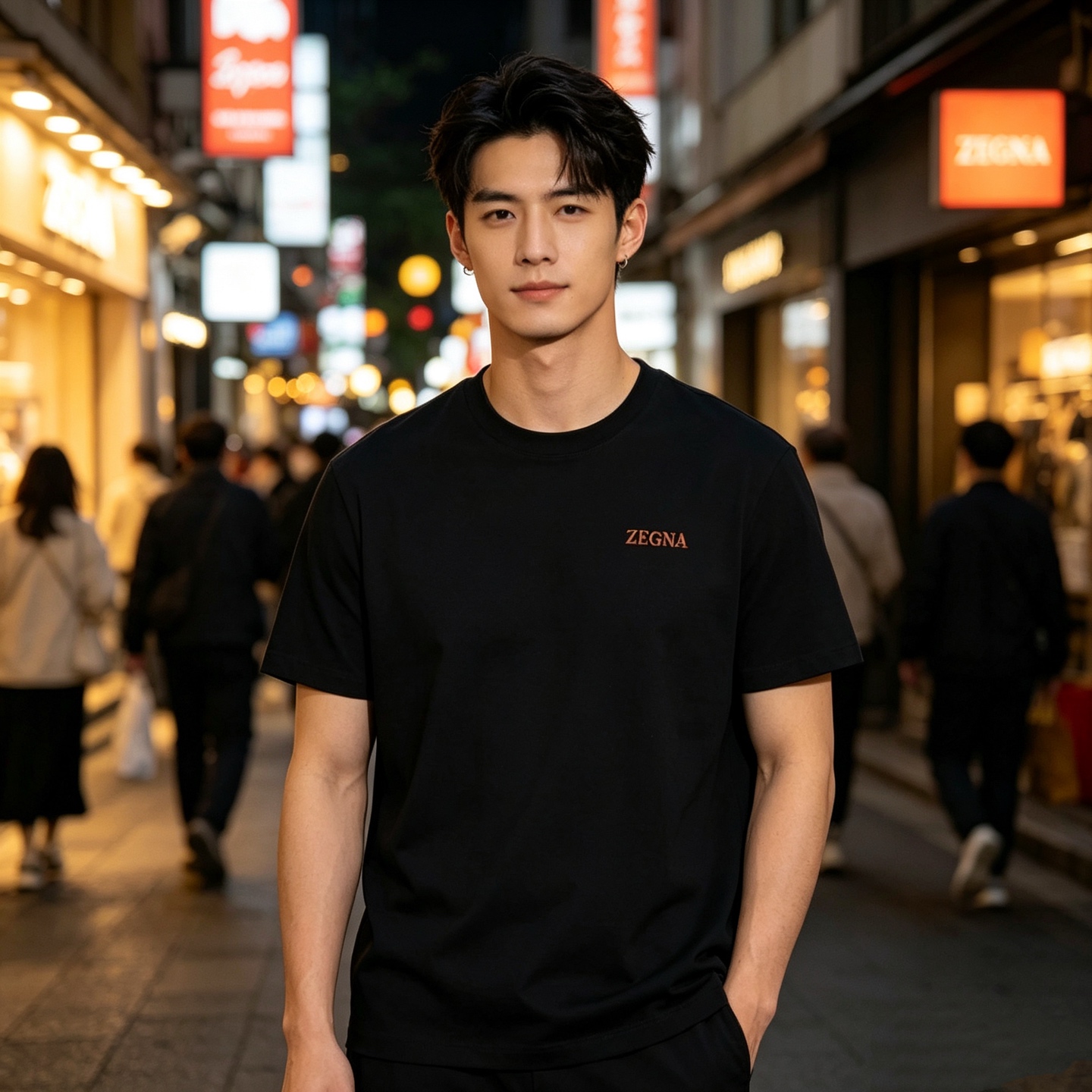 ZEGNA Padded Short Sleeve T-Shirt Style 3