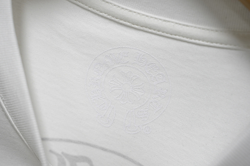 Chrome Hearts 24SS Horseshoe Print Popular Classic Black White Short Sleeve T-Shirt