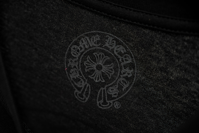 Chrome Hearts 24SS Horseshoe Print Popular Classic Black White Short Sleeve T-Shirt