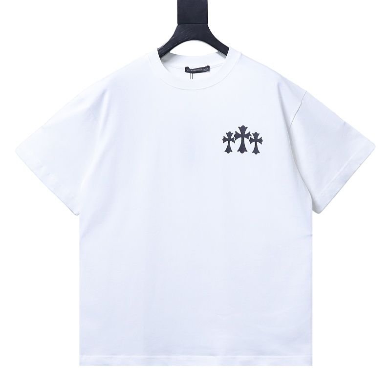 Chrome Hearts 25SS Cross Sanskrit Print Short Sleeve T-Shirt Style 1