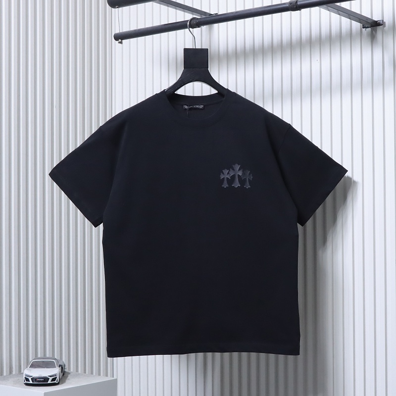 Chrome Hearts 25SS Cross Sanskrit Print Short Sleeve T-Shirt Style 2