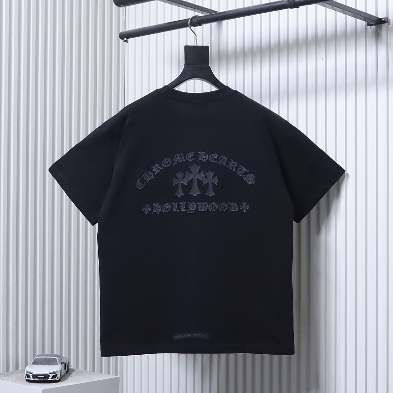 Chrome Hearts 25SS Cross Sanskrit Print Short Sleeve T-Shirt Style 2