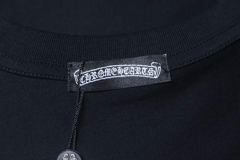 Chrome Hearts 26SS Back Horseshoe Logo Horseshoe Logo Horseshoe Print Short Sleeve T-Shirt Style 2