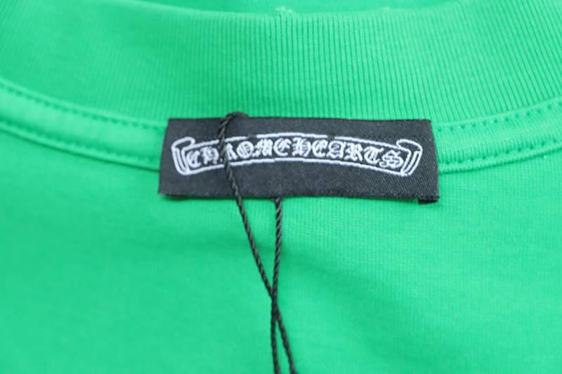 Chrome Hearts 26SS Cross Graffiti Washed Applique Heavy Craft Embroidered Short Sleeve T-Shirt
