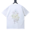 Chrome Hearts 26SS Cross Rhinestone Logo Short Sleeve T-Shirt Style 1