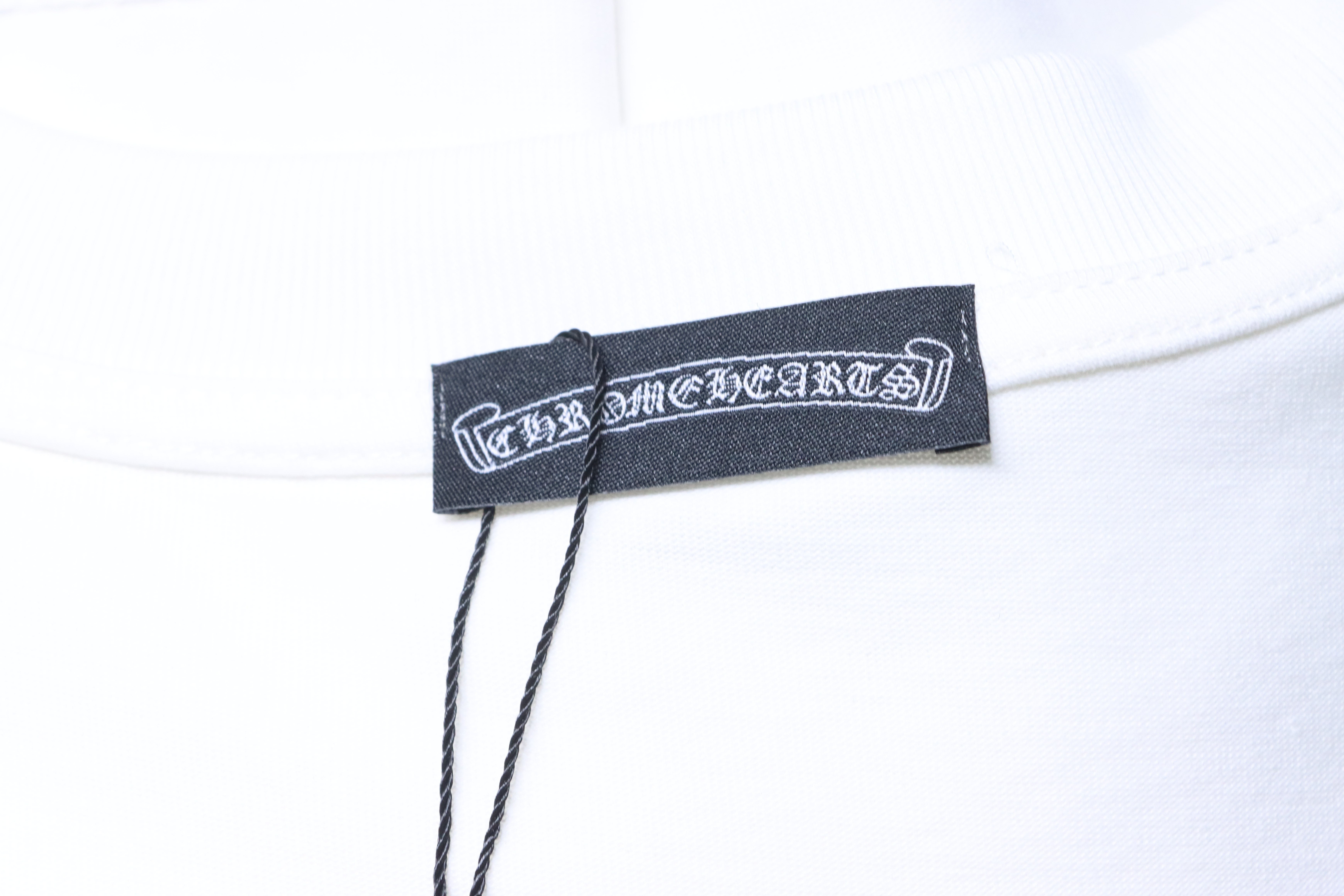 Chrome Hearts 26SS Cross Rhinestone Logo Short Sleeve T-Shirt Style 1