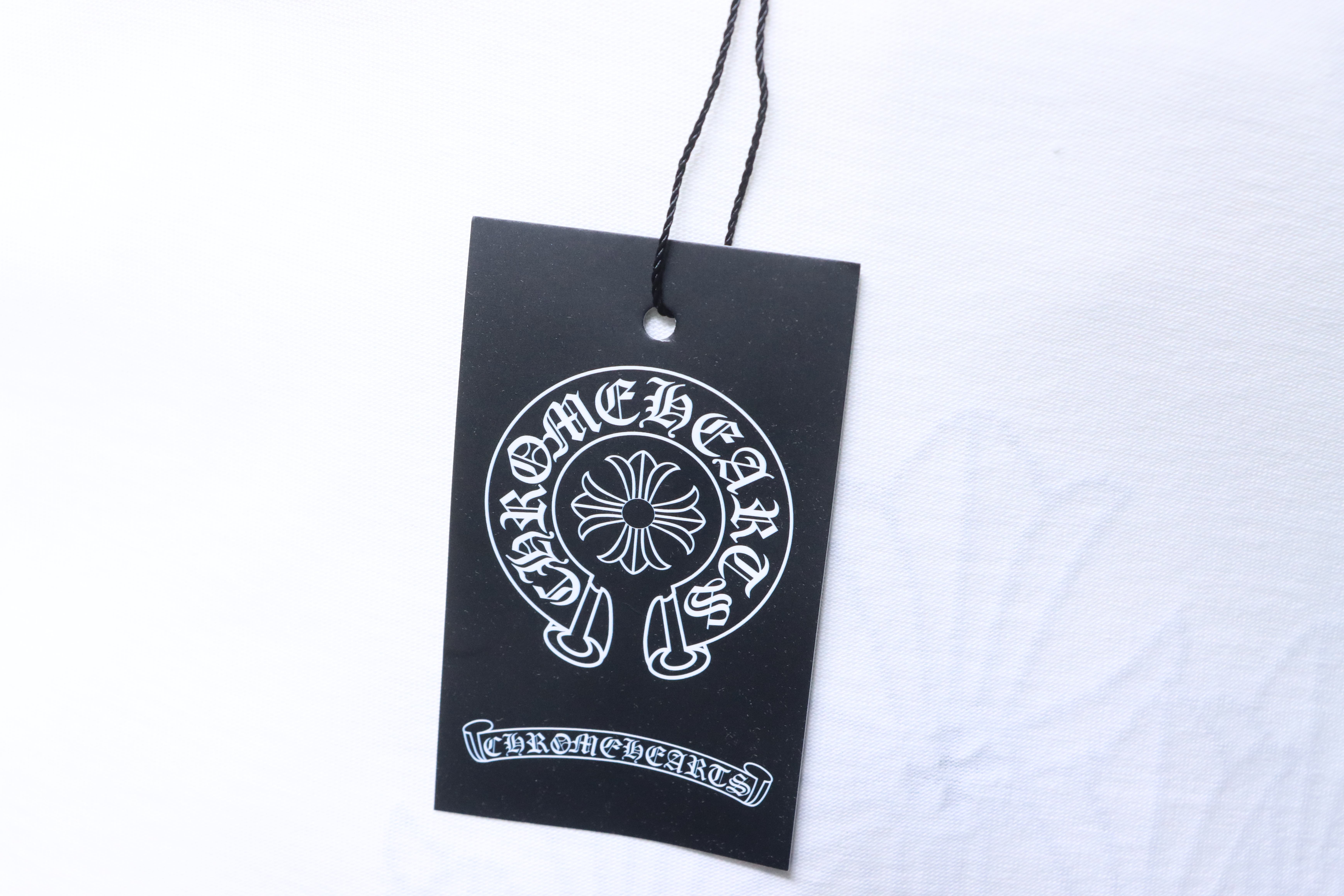 Chrome Hearts 26SS Cross Rhinestone Logo Short Sleeve T-Shirt Style 1
