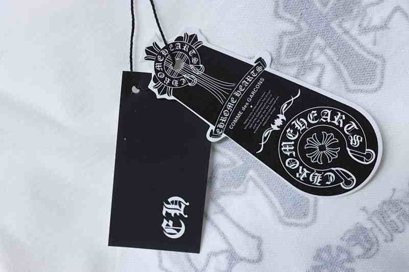 Chrome Hearts 26SS Cross Sanskrit Embroidered CH Short Sleeve T-Shirt Style 1