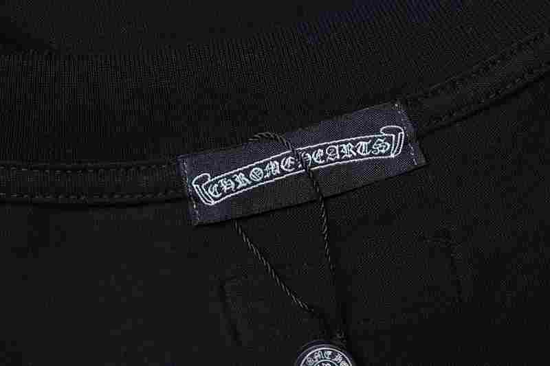 Chrome Hearts 26SS Cross Sanskrit Embroidered CH Short Sleeve T-Shirt Style 2