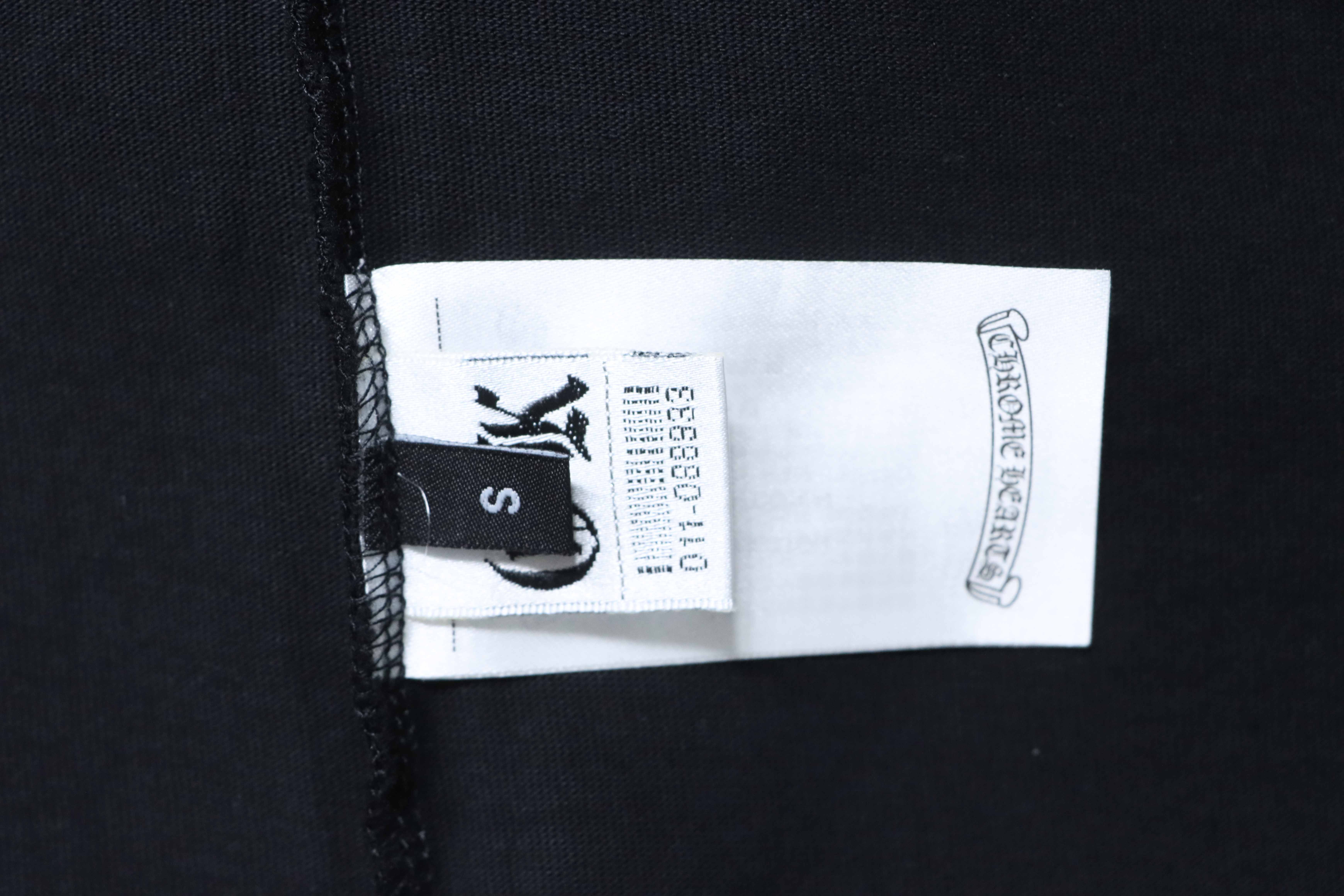 Chrome Hearts 26SS Cross Sanskrit Embroidered CH Short Sleeve T-Shirt Style 2