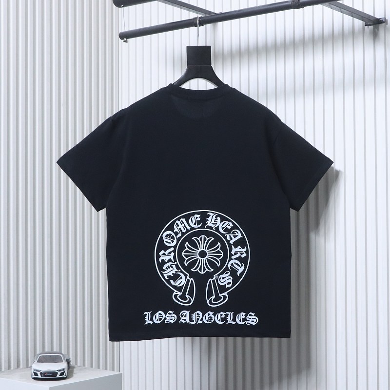 Chrome Hearts 26SS Los Angeles Horseshoe Logo Horseshoe Print Short Sleeve T-Shirt Style 2