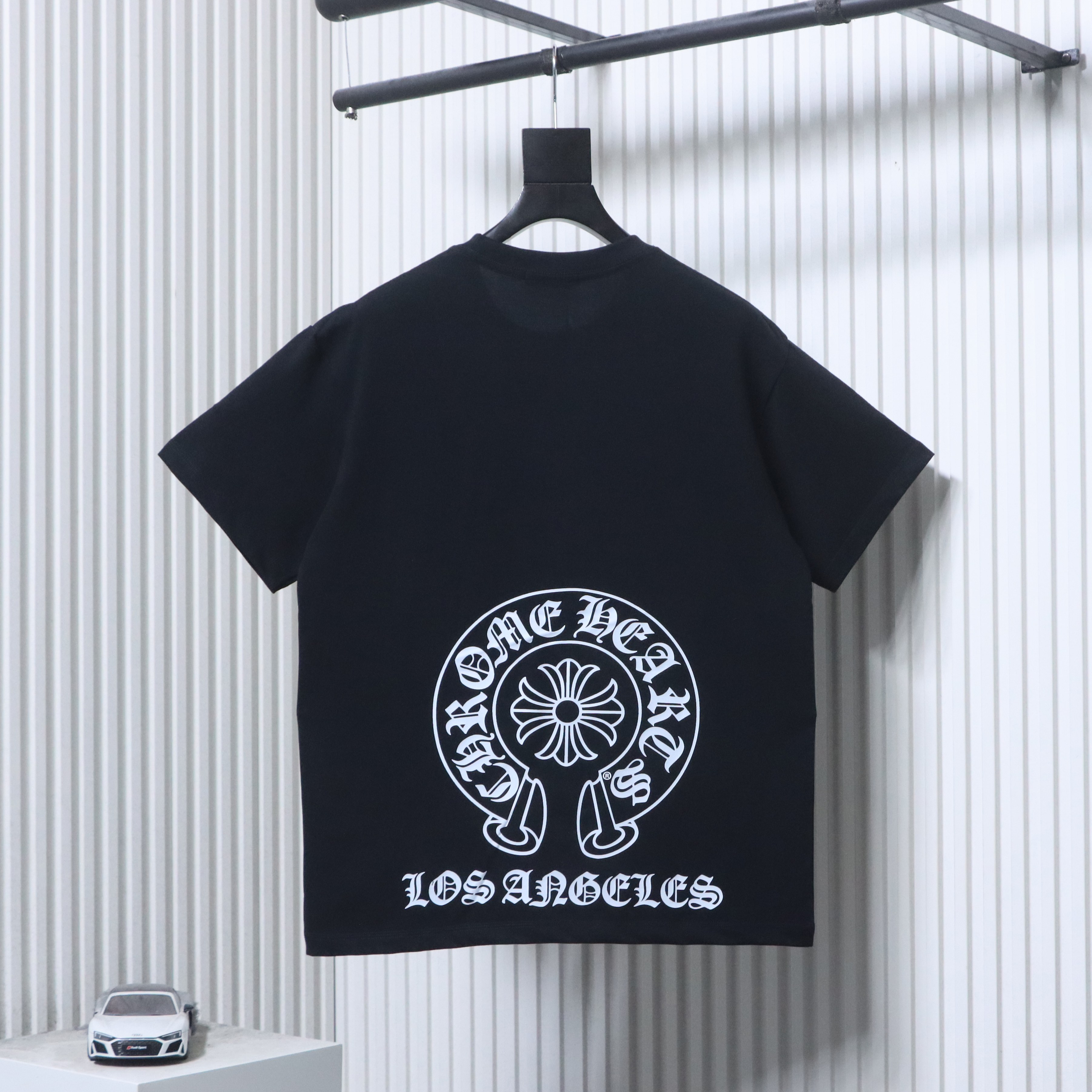 Chrome Hearts 26SS Los Angeles Horseshoe Logo Horseshoe Print Short Sleeve T-Shirt Style 2