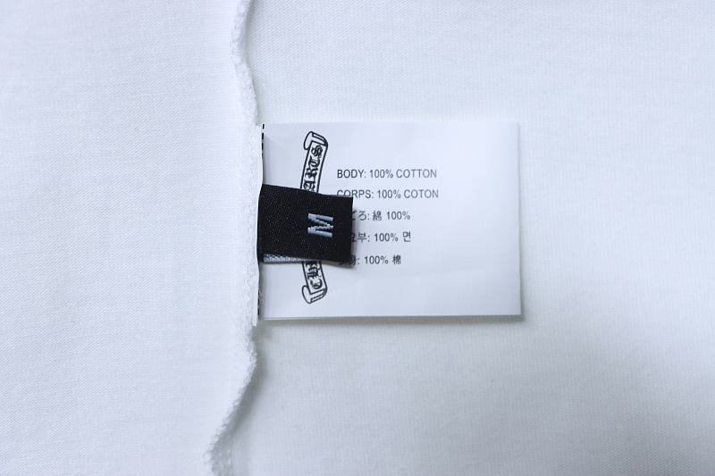 Chrome Hearts 26SS Pink Outline Horseshoe Horseshoe Logo Horseshoe Print Pink Short Sleeve T-Shirt Style 1