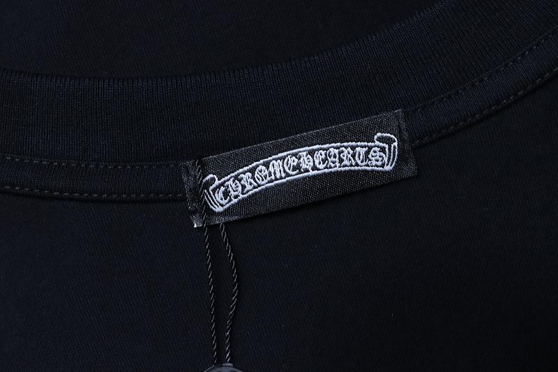 Chrome Hearts 26SS Pink Outline Horseshoe Horseshoe Logo Horseshoe Print Pink Short Sleeve T-Shirt Style 2