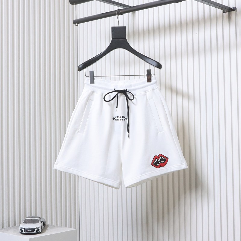 Chrome Hearts 26SS Red Lips Applique Embroidered Red Shorts Style 2