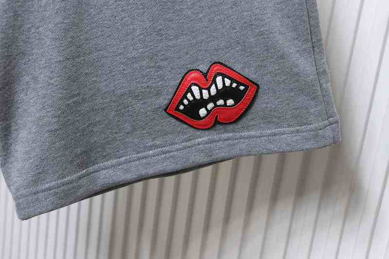Chrome Hearts 26SS Red Lips Applique Embroidered Red Shorts Style 3