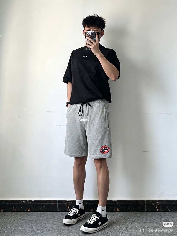 Chrome Hearts 26SS Red Lips Applique Embroidered Red Shorts Style 3