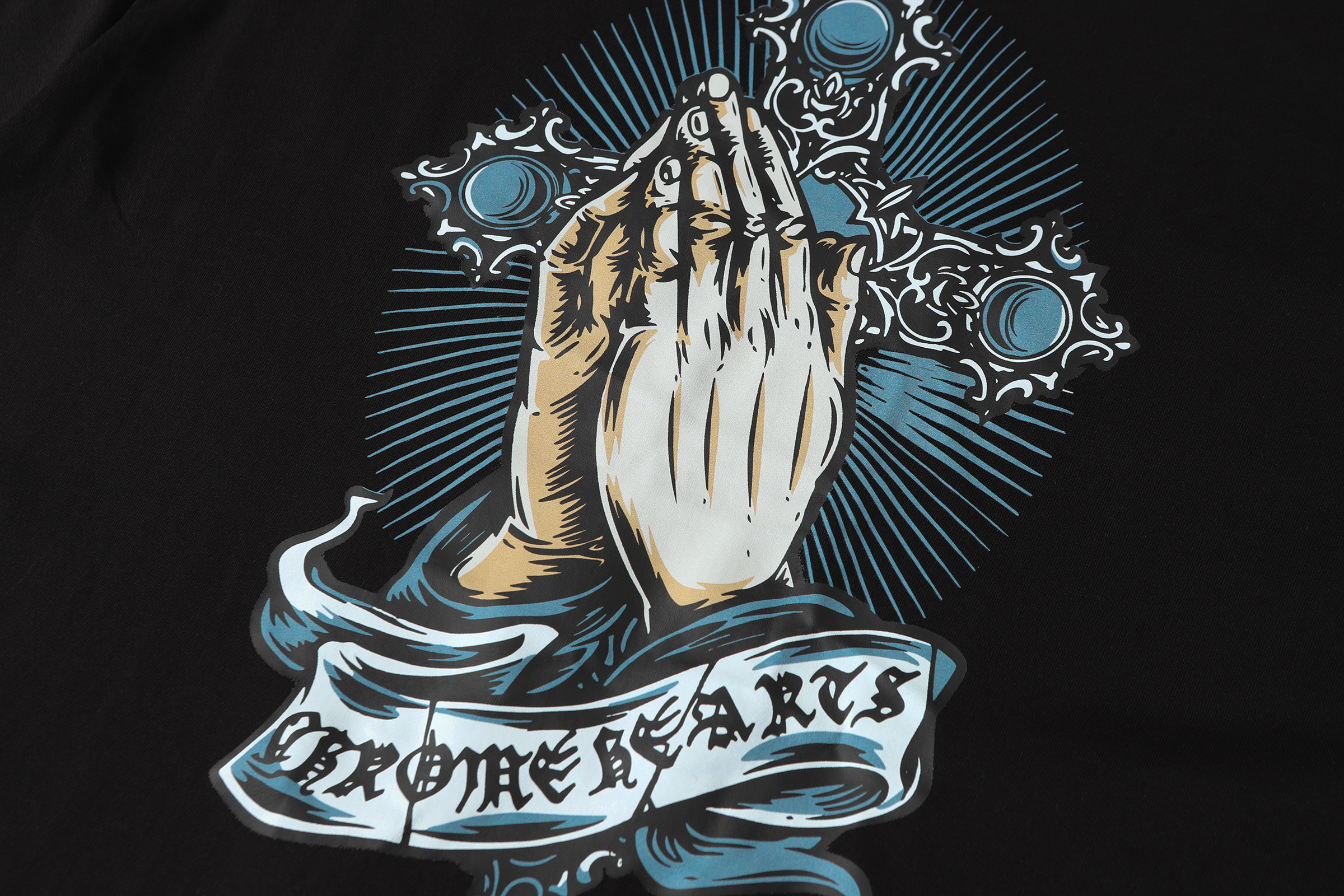 Chrome Hearts Black Graphic 2206 Short Sleeve T-Shirt