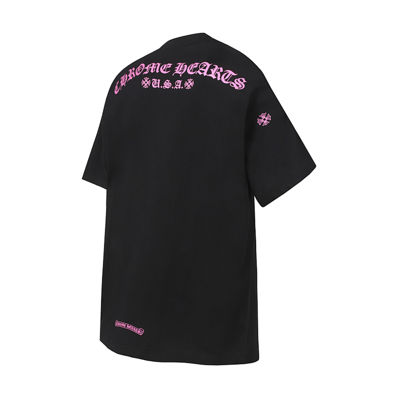 Chrome Hearts Black Graphic 2222 Short Sleeve T-Shirt