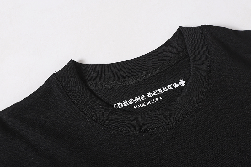 Chrome Hearts Black Graphic 2222 Short Sleeve T-Shirt