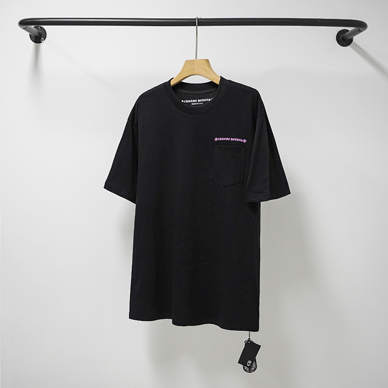 Chrome Hearts Black Graphic 2222 Short Sleeve T-Shirt