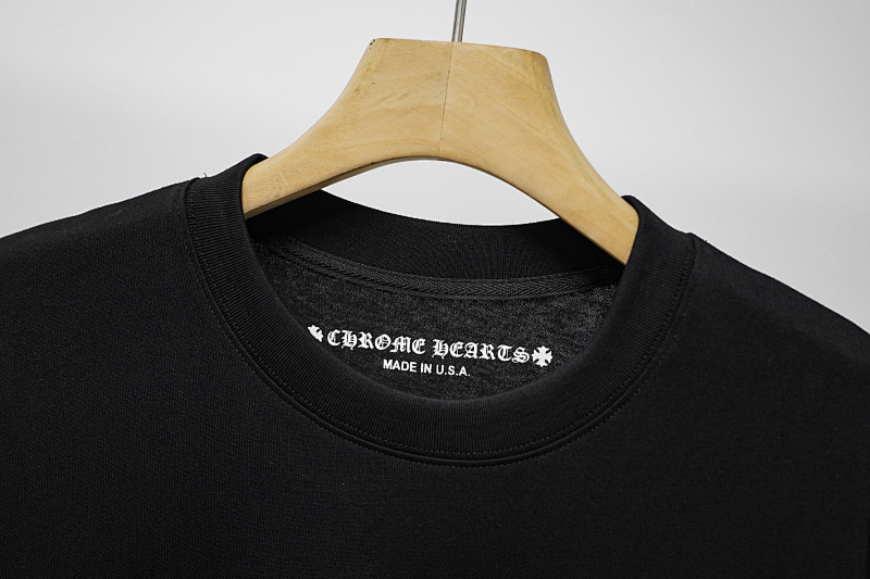 Chrome Hearts Black Graphic 2222 Short Sleeve T-Shirt