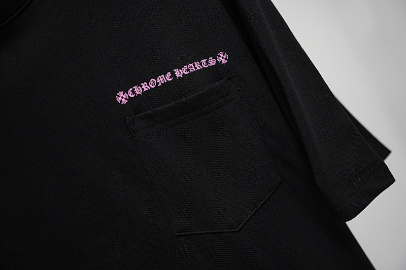 Chrome Hearts Black Graphic 2222 Short Sleeve T-Shirt