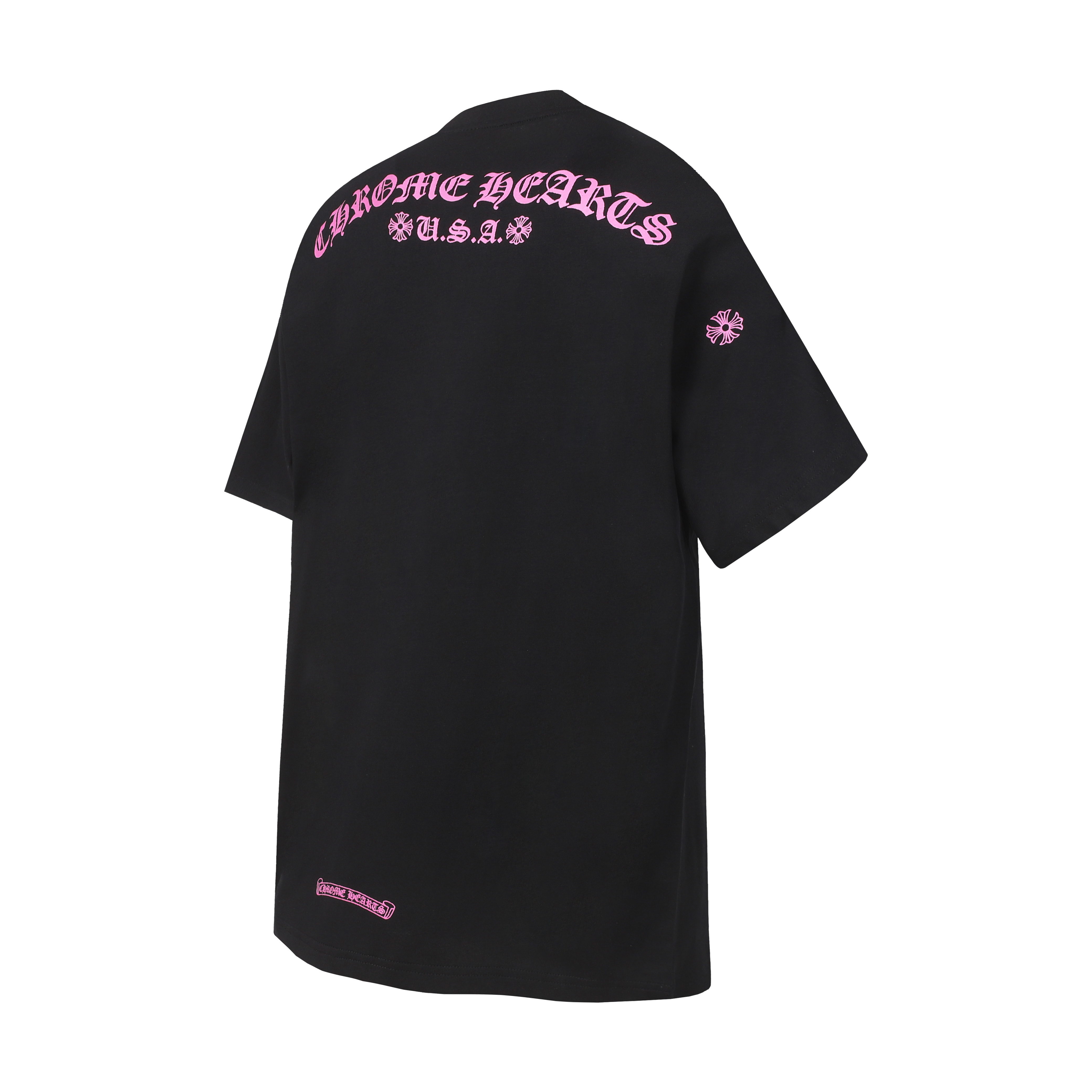 Chrome Hearts Black Graphic 2222 Short Sleeve T-Shirt