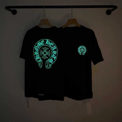 Chrome Hearts Black White Glow Black White 2238 Short Sleeve T-Shirt 01
