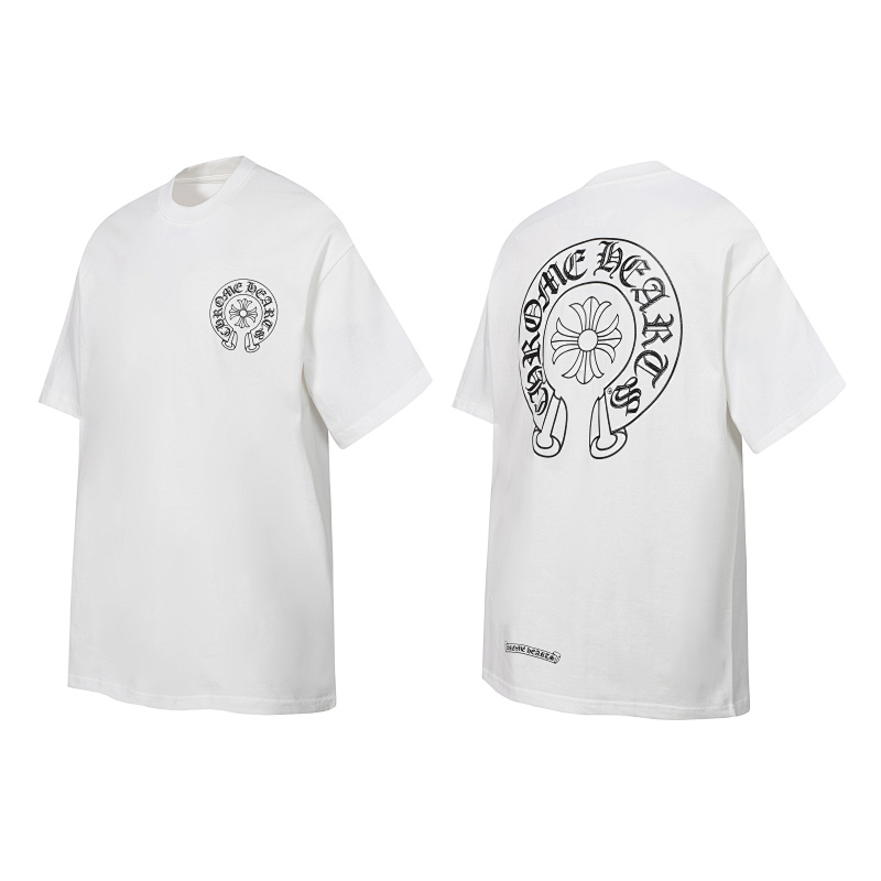 Chrome Hearts Black White Glow Black White 2238 Short Sleeve T-Shirt