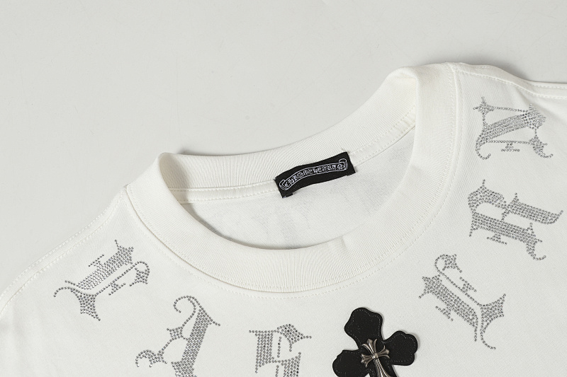Chrome Hearts Black White Graphic 2012 Short Sleeve T-Shirt