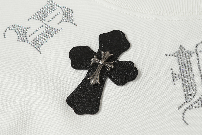 Chrome Hearts Black White Graphic 2012 Short Sleeve T-Shirt